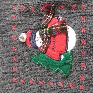 Great Guy Kids Crew Neck Pullover Holiday Snowman Knit Sweater Size 7